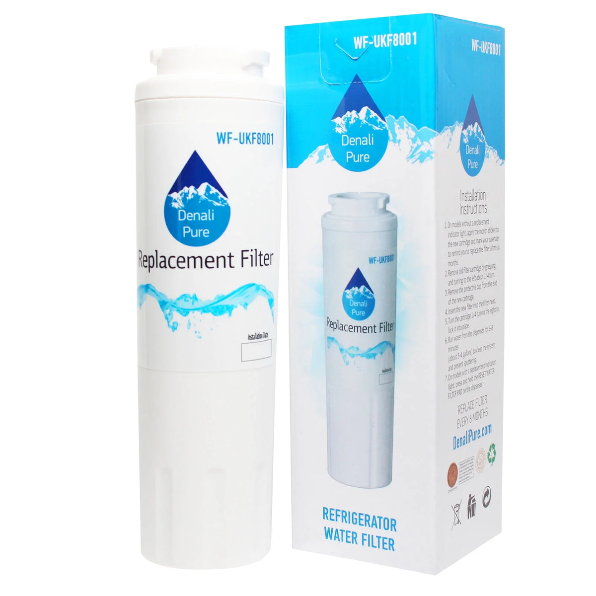 6-Pack Replacement Refrigerator Water Filter Cartridge C208322