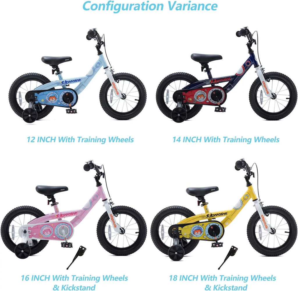 18 In Blue Steel Bike with Kickstand Y3433