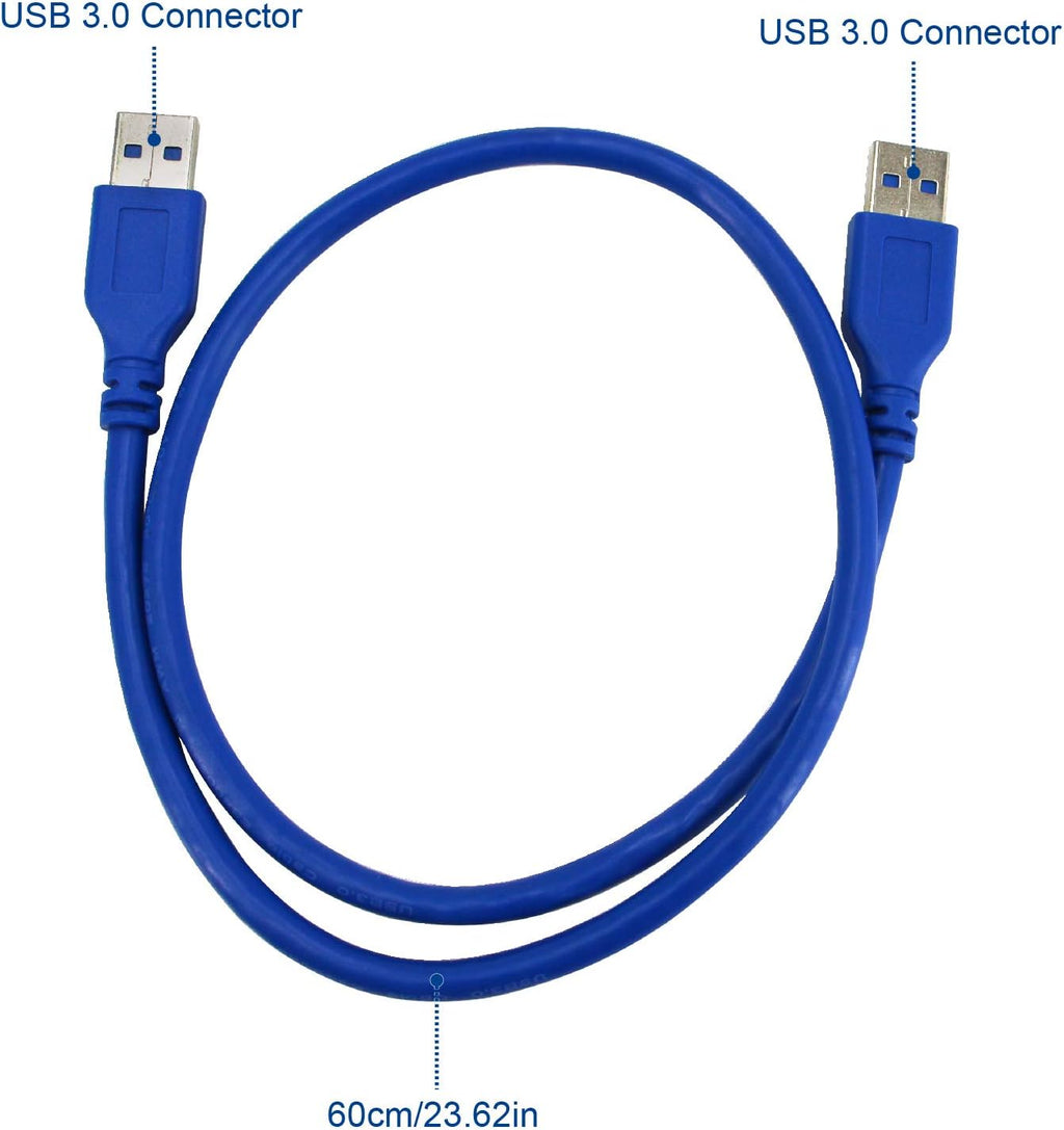 PCIE Riser Cable with 6Pin-SATA Power Cable and 23.6in Extension Cable, Pack of 2 J36871