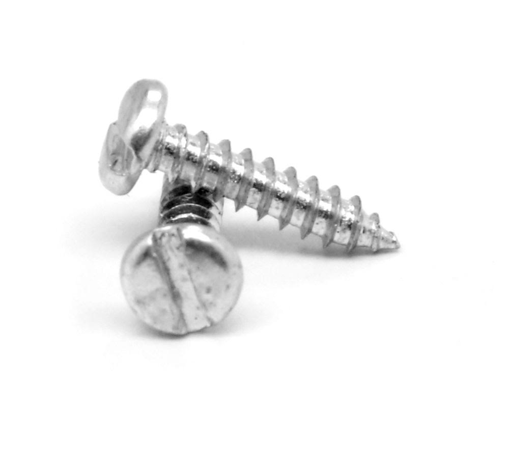 Sheet Metal Screw Slotted Pan Head Type A Low Carbon Steel Zinc Plated Pk 500 O280782