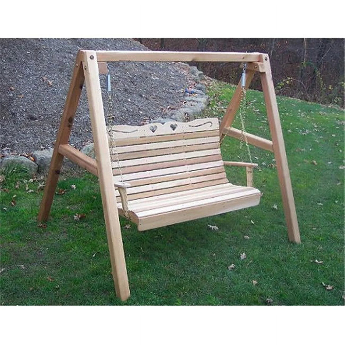 Cedar 4 ft Porch Swing with Stand L323528