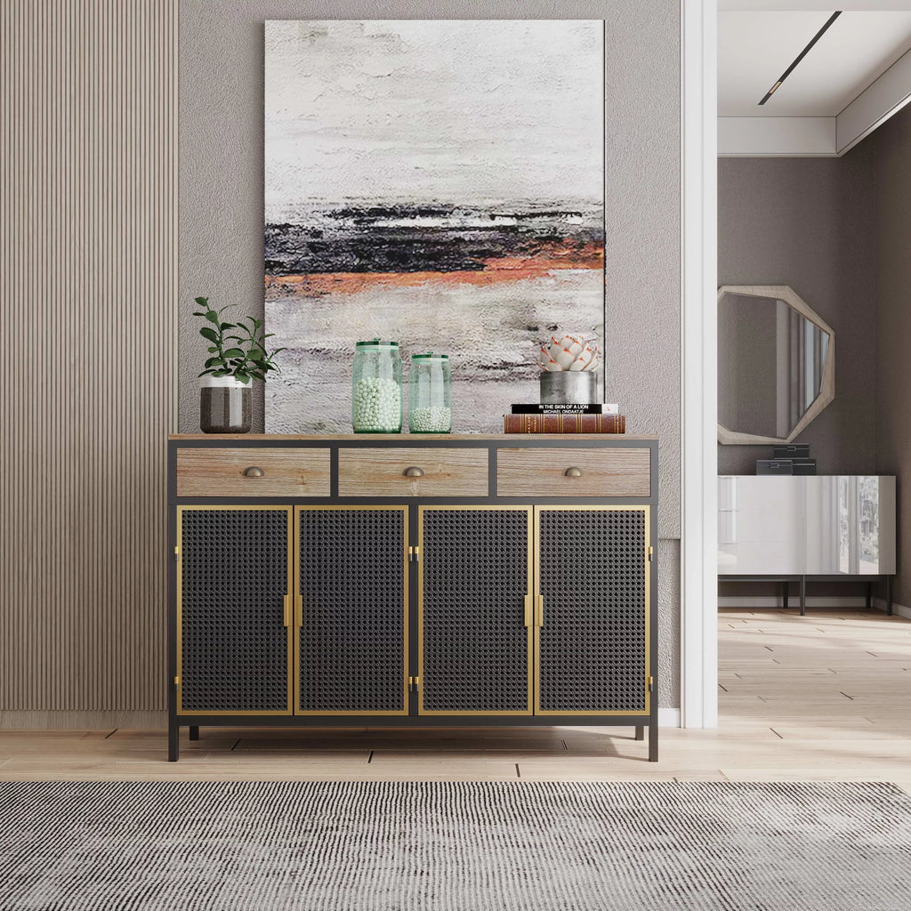 47.64" Wide 2 Doors 3 Drawer Sideboard Storage Cabinet V169187