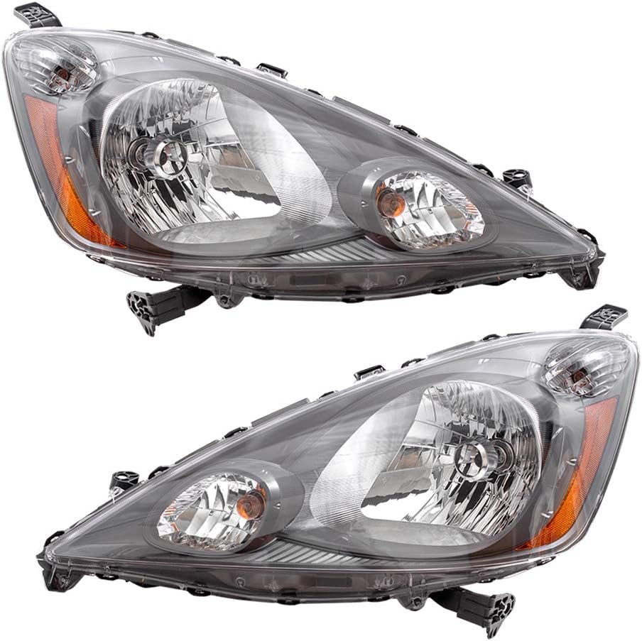 Replacement Driver and Passenger Headlights with Grey Bezels Q97432