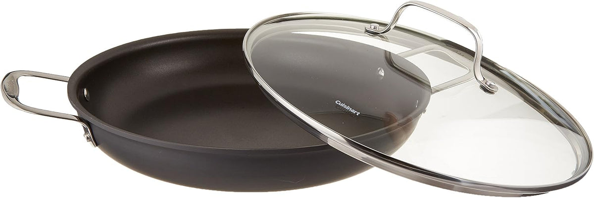 Nonstick Hard-Anodized 12-Inch Everyday Pan with Medium Dome Cover Pack of 2 A468