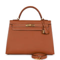 Gold Epsom Leather Bag V64008