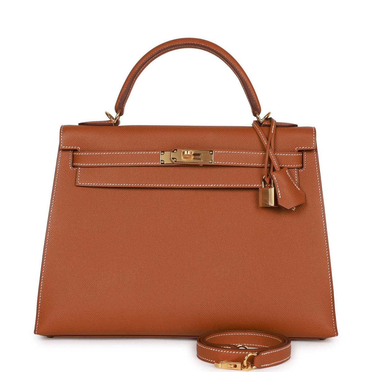Gold Epsom Leather Bag V64008