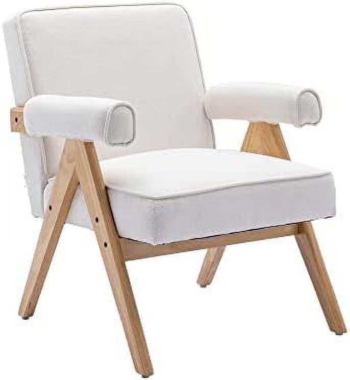 Velvet Upholstered Accent Chair with Acrylic Legs W19959