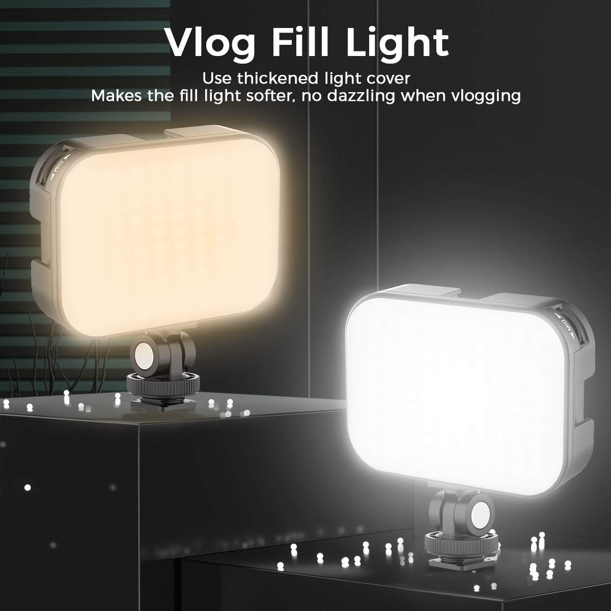Bi-Color LED Video Light with 2000mAh Rechargeable Battery N57426