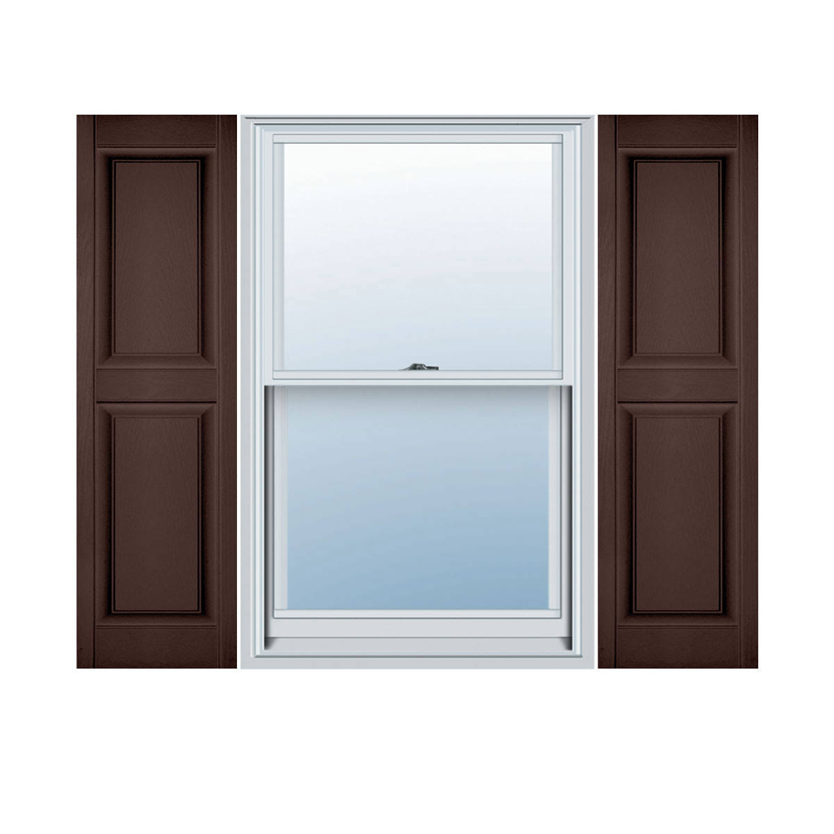 12 inch x 80 inch Vinyl Double Panel Shutters K7756