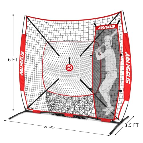 6'X6' Baseball Softball Practice Net with Strike Zone Target P54299