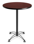 30x22 Round Black Base Cafe Table K512
