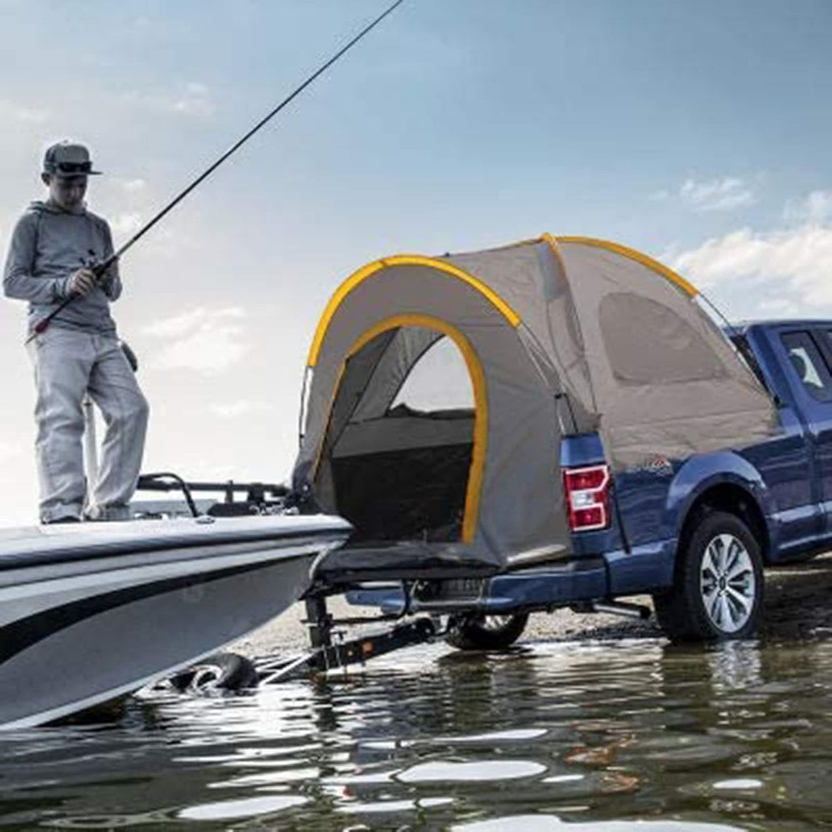 Waterproof Double Layer 2 Person Truck Tent with Carry Bag Y599