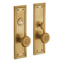 Nashville Double Cylinder Mortise Handleset Trim Set Satin Brass A5973