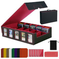 Purple 5-Row Trading Card Storage Box with Handle H7333