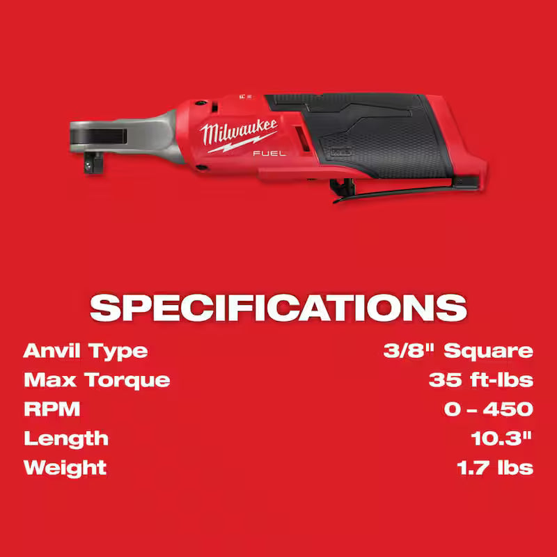 3/8 in. Cordless Ratchet with Batteries and Charger J966558