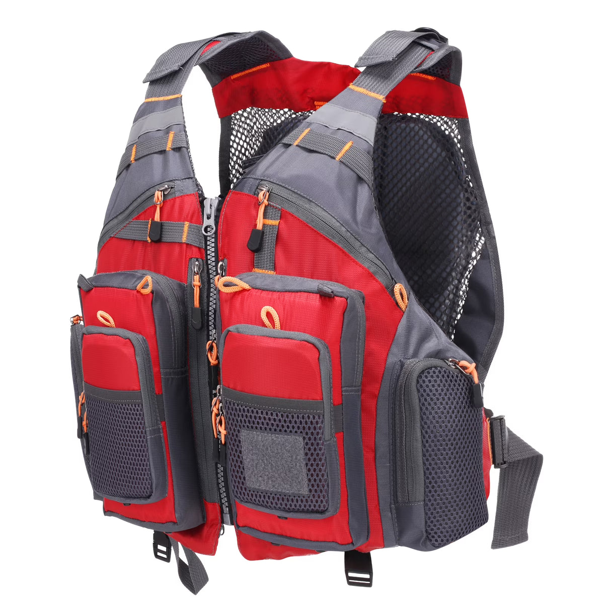 209lb Breathable Padded Polyester Mesh Fishing Life Vest V292054