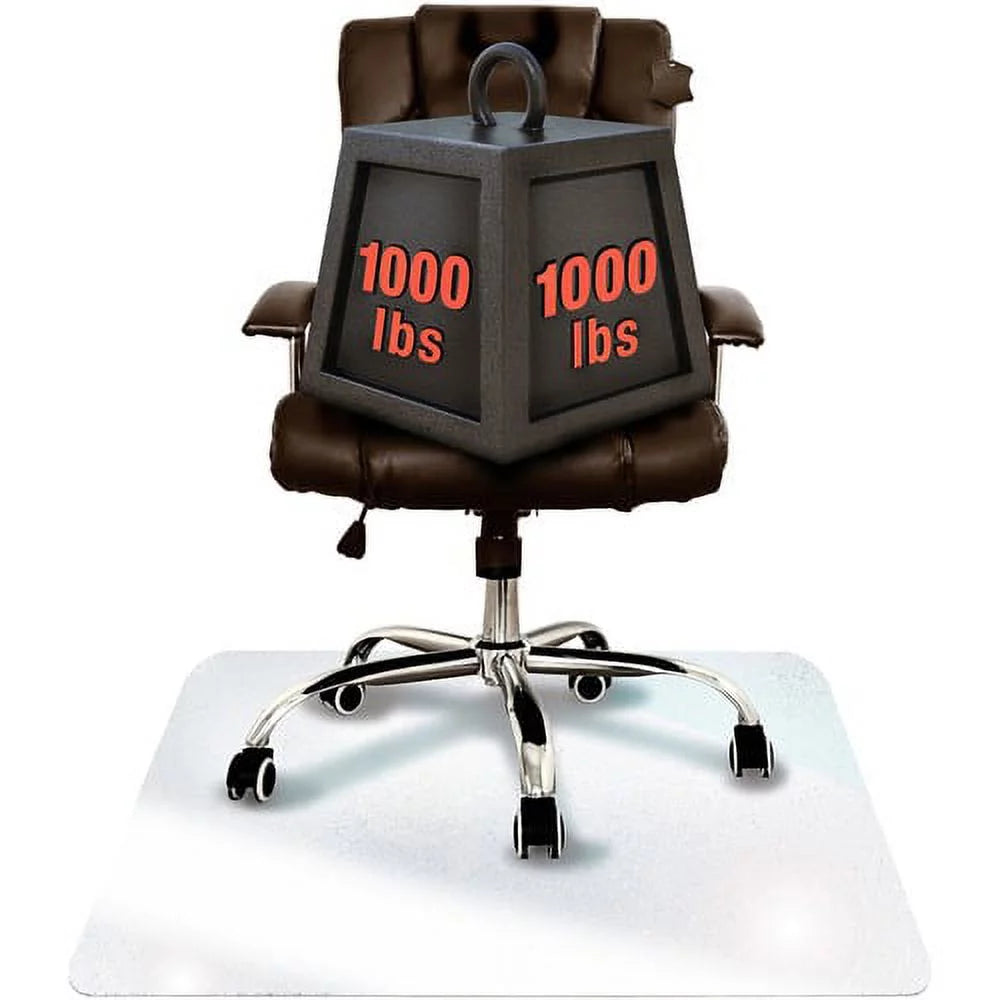 Glass Chairmat 60" x 48" Rectangle Clear C776