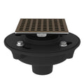 Cast Iron No Hub Drain Kit with Decorative Cover F867296