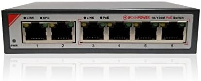 8 Port POE Network Switch, 130 Watts Total Budget, Pack of 2 H28852