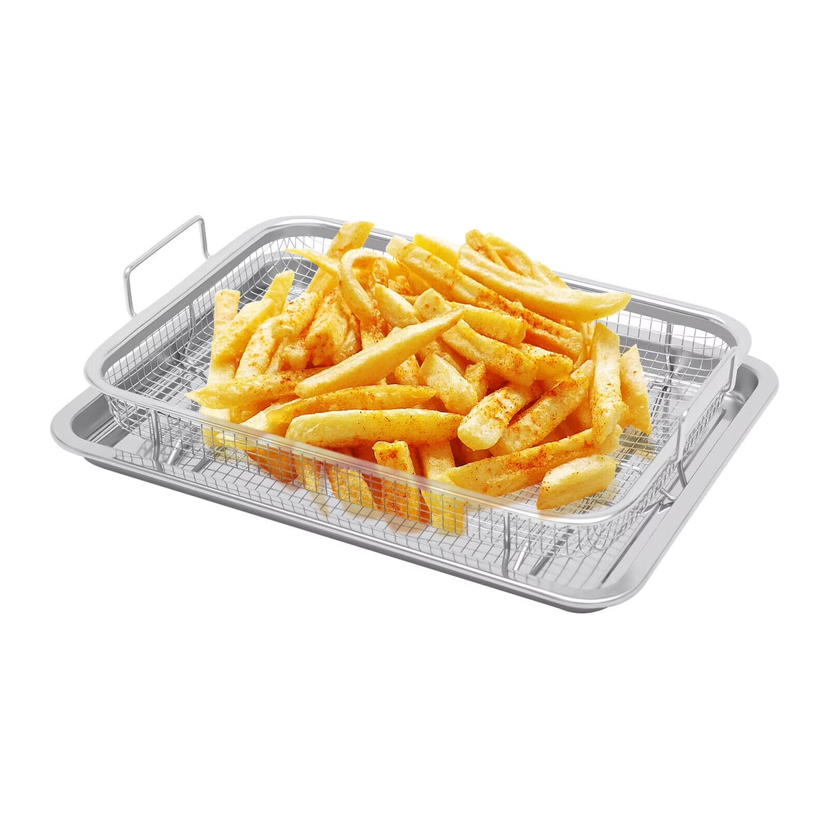 Stainless Steel Crisping Basket & Tray Set I598556