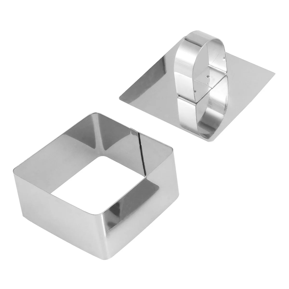 Silver Square Baking Pan Rectangular Mold Cookie Molds W185267