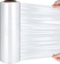 16.5 Inch x 2000 ft 65 Gauges Clear Cling Film PE Shrink Wrap K4030