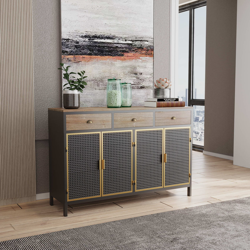 47.64" Wide 2 Doors 3 Drawer Sideboard Storage Cabinet V169187