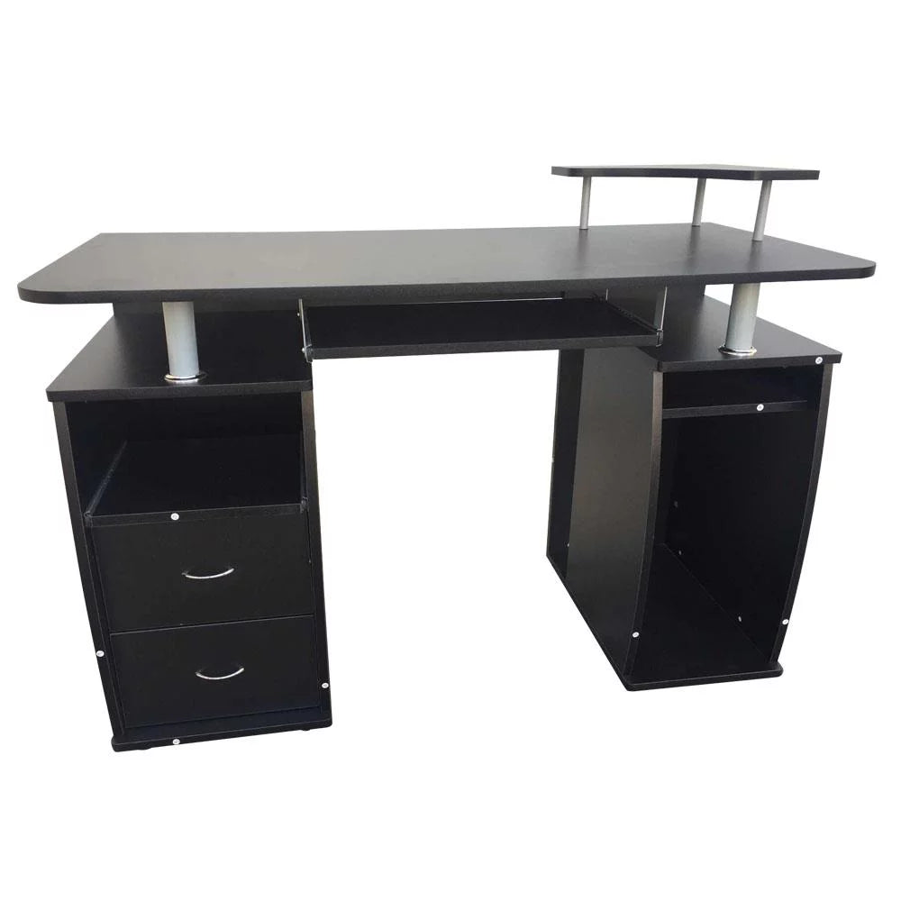 Black Computer Desk with Drawers M508