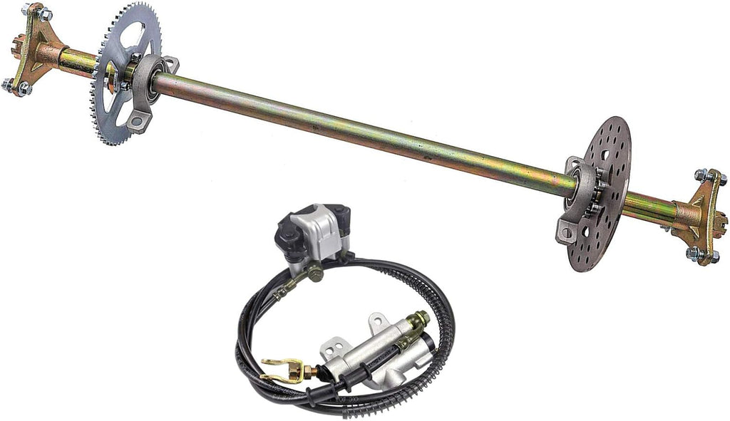 Rear Axle Shaft Kit with Brake Master Cylinder Caliper Disc Rotor Assembly U459