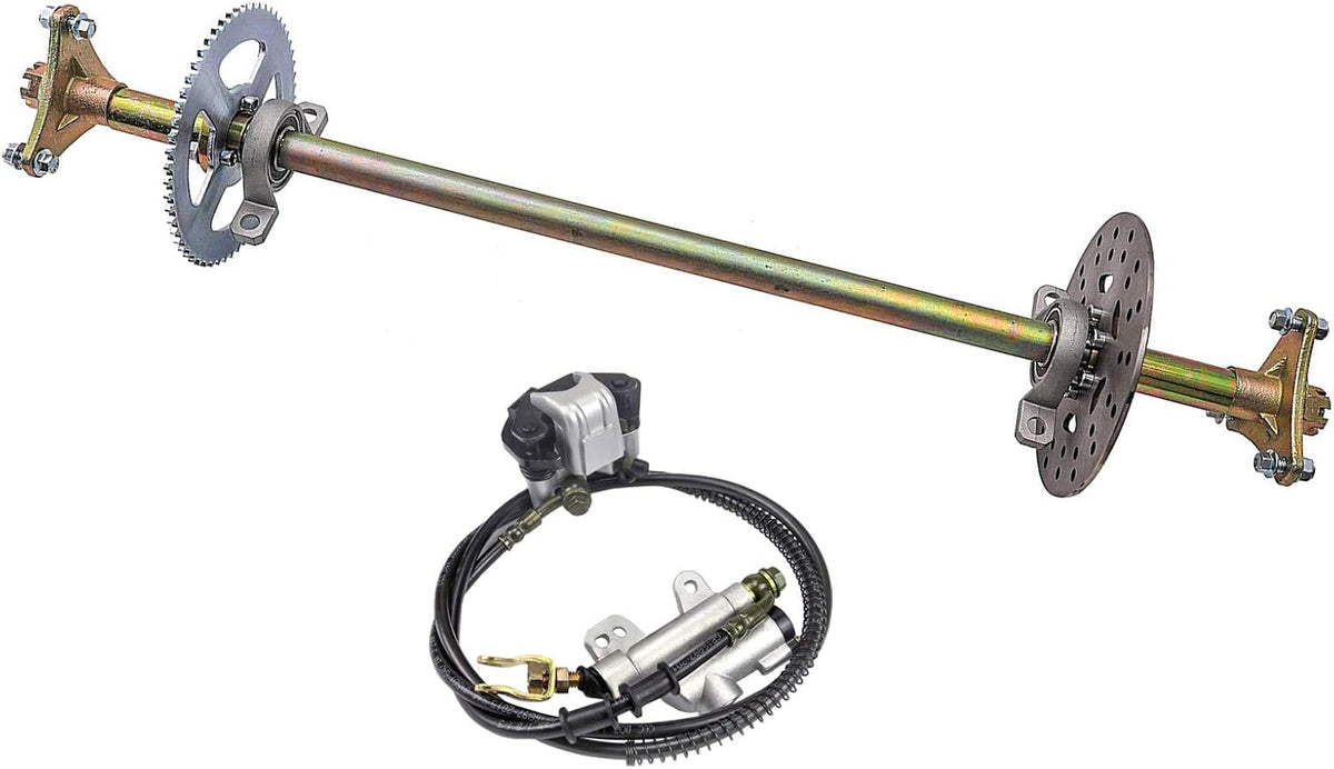 Rear Axle Shaft Kit with Brake Master Cylinder Caliper Disc Rotor Assembly U459