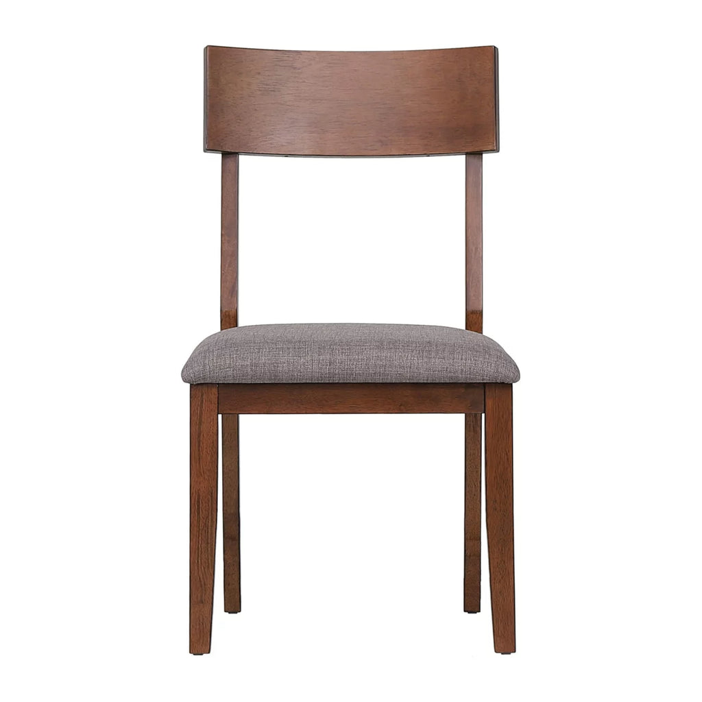 Mid Century Danish Walnut Upholstered Side Chair Set Of 2 I464