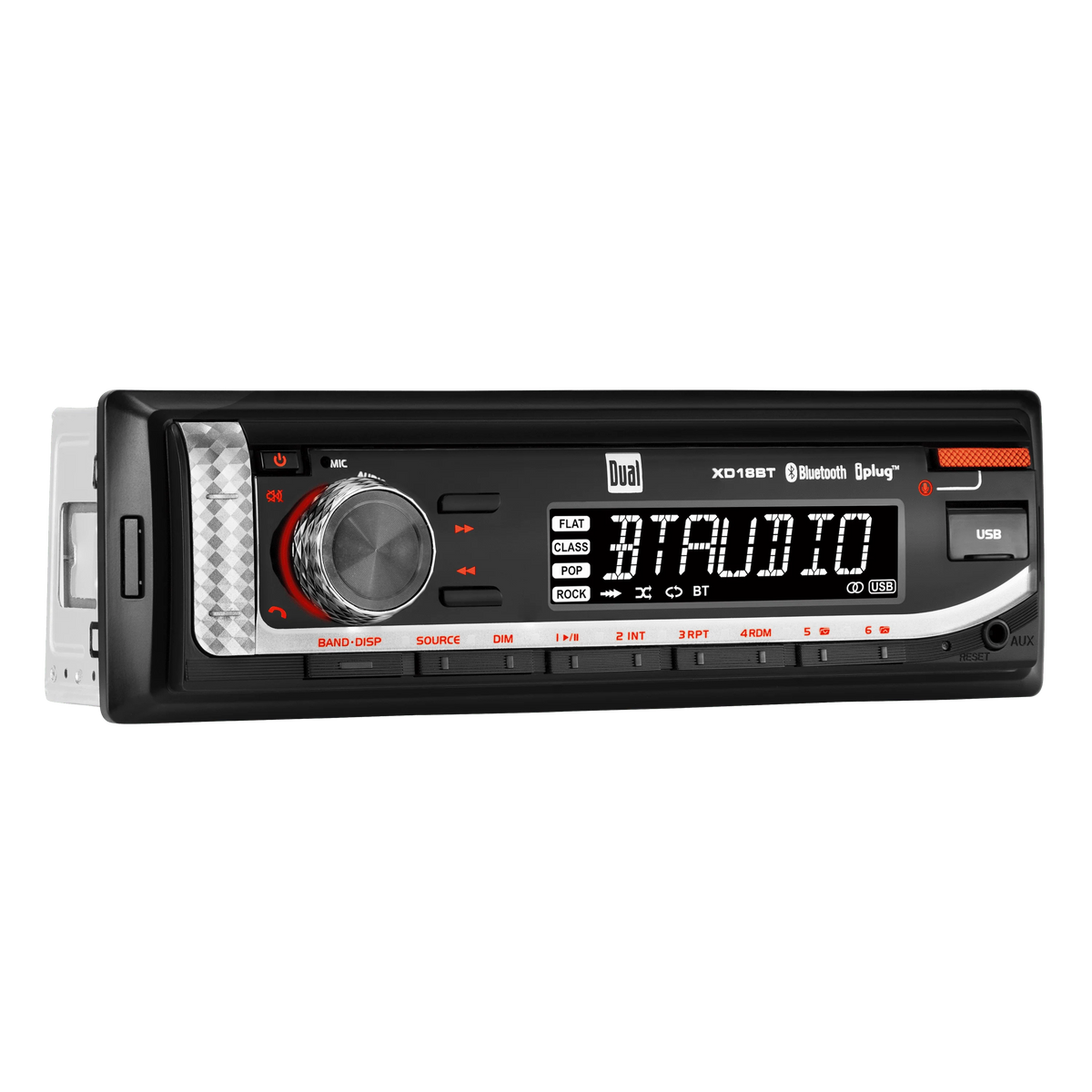 Single DIN Car Stereo and 6.5 Coaxial Speakers Bundle B6321