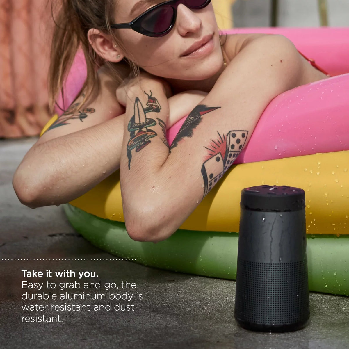 Black Portable Bluetooth Speaker A890718