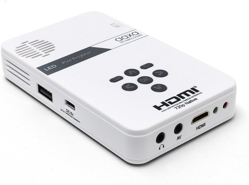 Pico Portable Mini Projector with Built-in Media Player and Speakers H5263