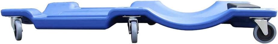 Blue Pack of 2 Rolling Garage Creeper with Padded Headrest, Dual Tool Trays and 6 Casters P807133