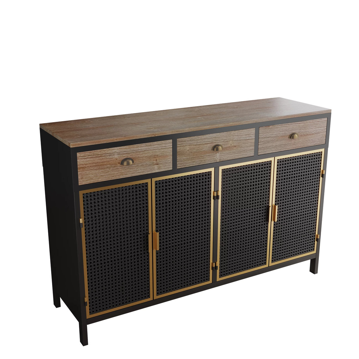 47.64" Wide 2 Doors 3 Drawer Sideboard Storage Cabinet V169187