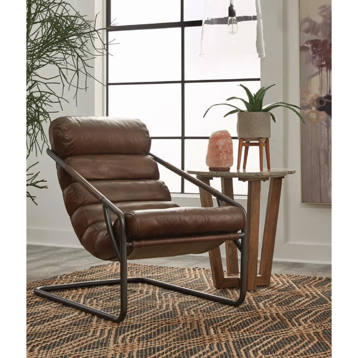 Leather Accent Chair T911
