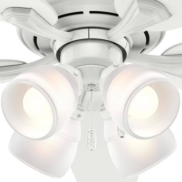 52 in. LED Indoor Snow White Ceiling Fan with Light E537001