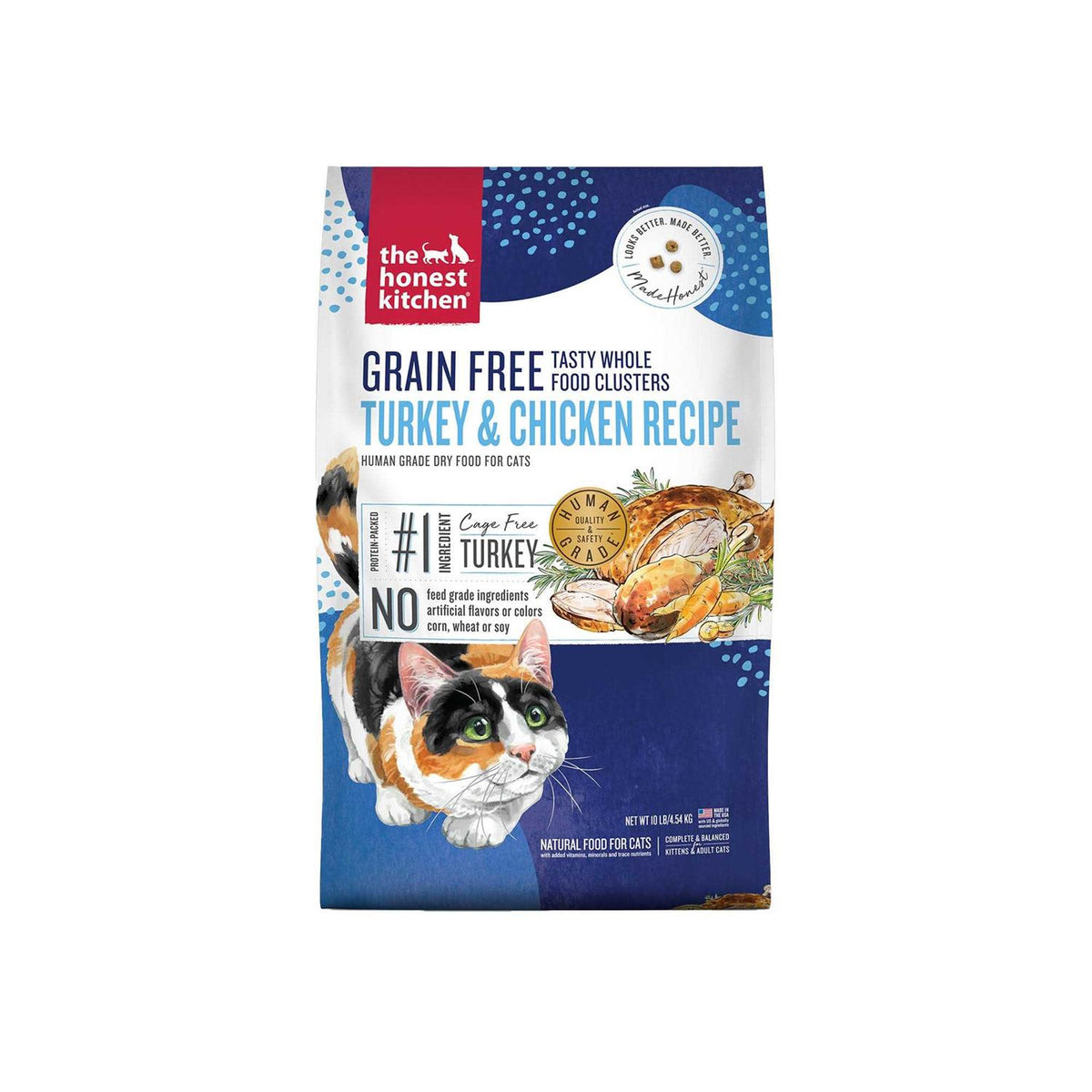 Grain-Free Turkey Chicken Dry Cat Food T707