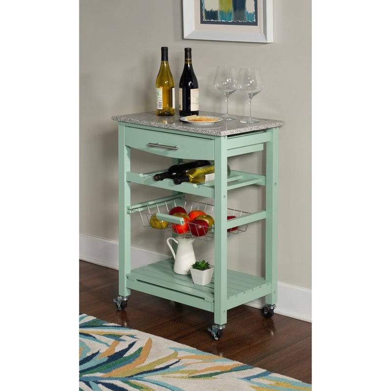 White Kitchen Cart I81306