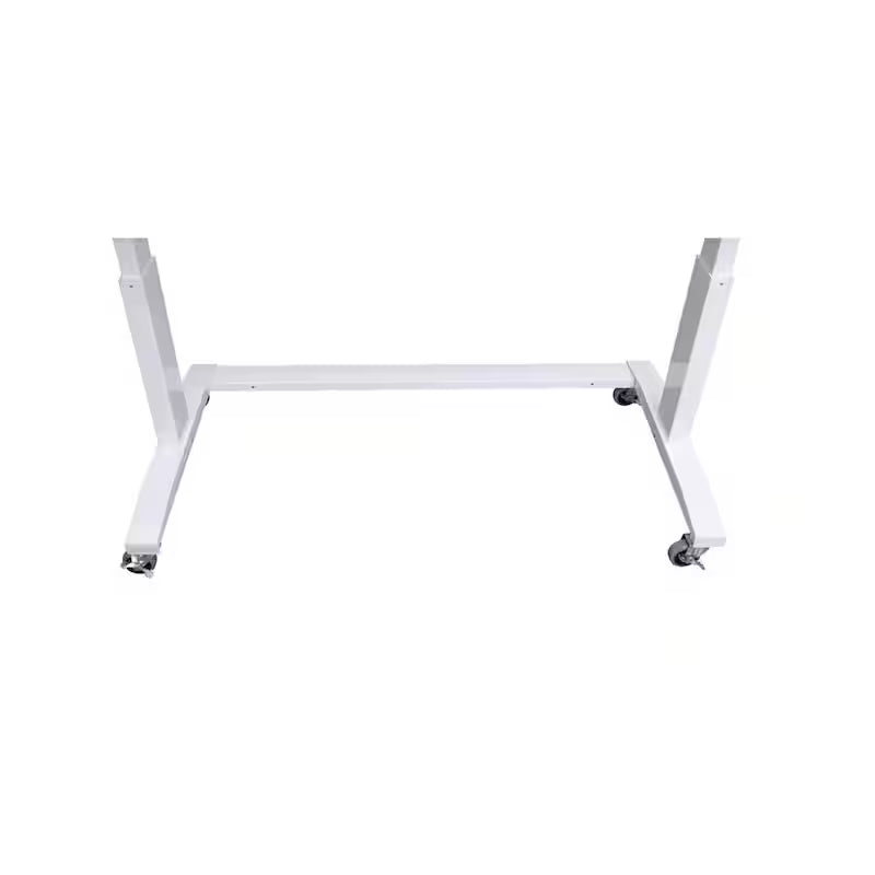 White Adjustable Height Worktable with 2 Drawers J6548