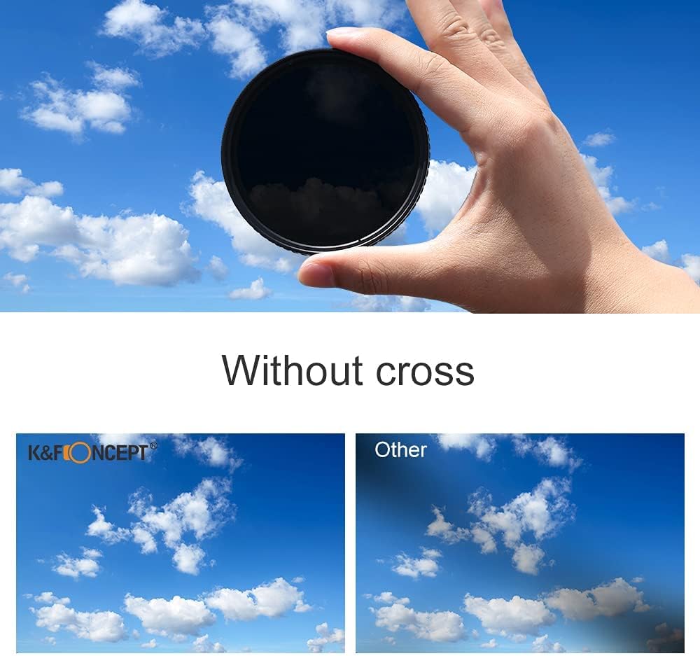 82mm Variable Neutral Density Filter ND2-ND32 with Cleaning Cloth Z845