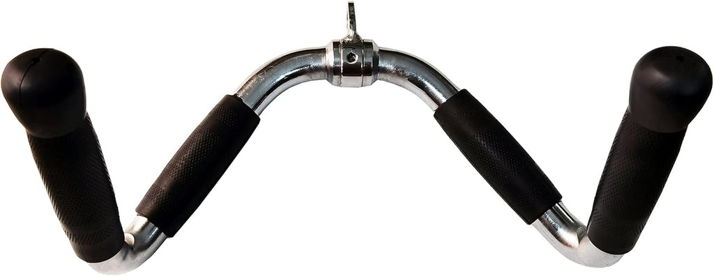 Solid Steel Tricep Press Down Bar with Rubber Handgrips, Pack of 2 G337