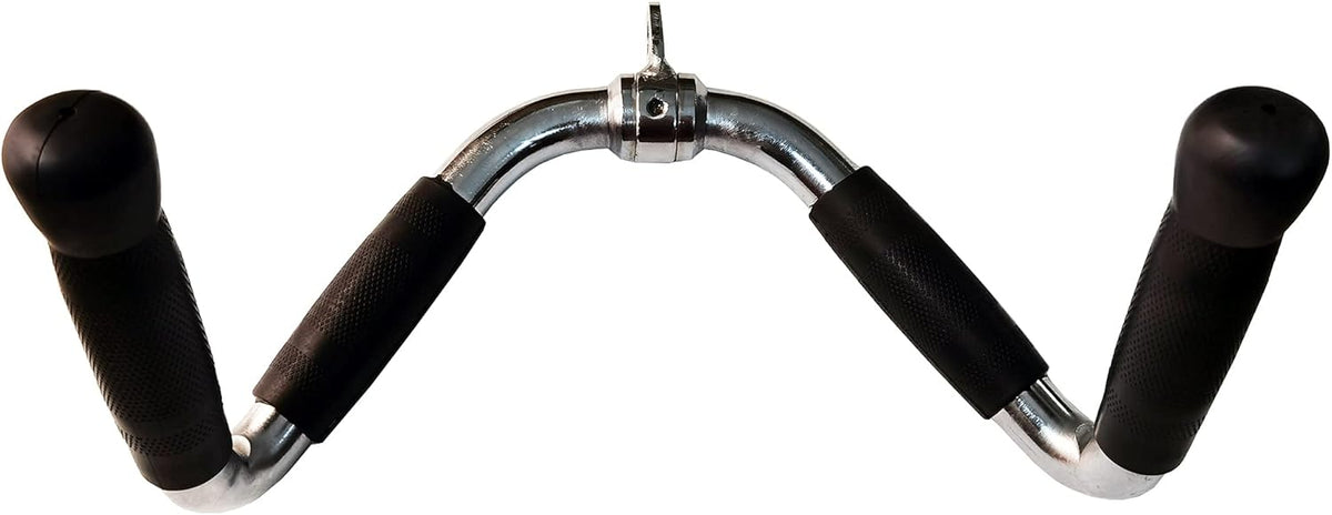 Solid Steel Tricep Press Down Bar with Rubber Handgrips, Pack of 2 G337