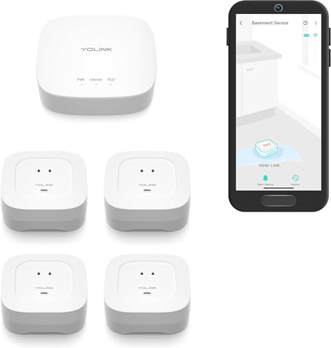 Smart Home Starter Kit: Hub & Water Leak Sensor 4-Pack Z38533