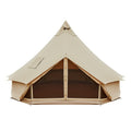 Canvas Bell Tent with Stove Jack, 4 Season Waterproof Tent V101