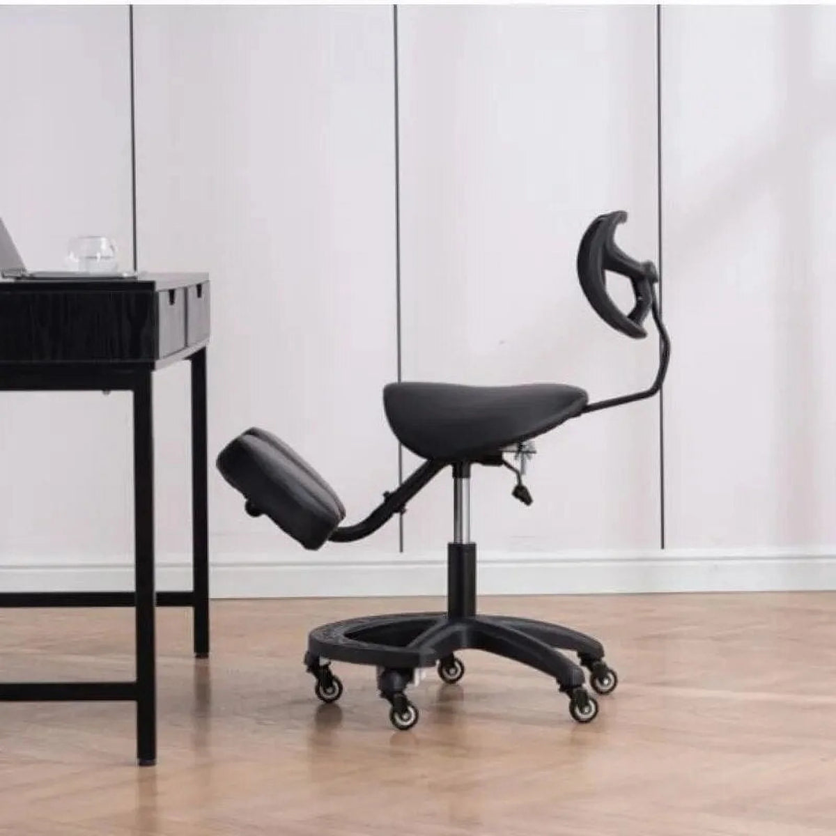 Kneeling Chair with Wheels and Back Support Y3388