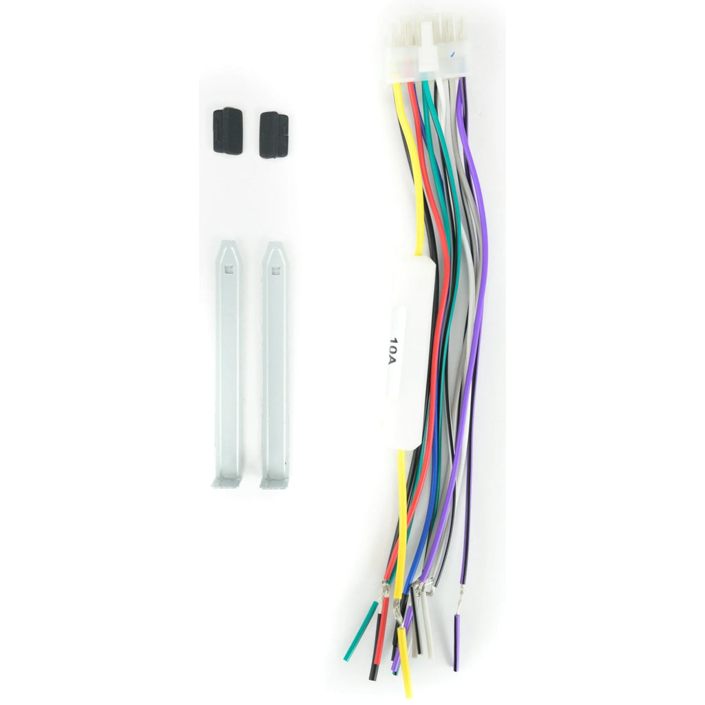Single DIN Car Stereo and 6.5 Coaxial Speakers Bundle B6321