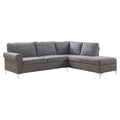 Gray Fabric Sectional Sofa E9505