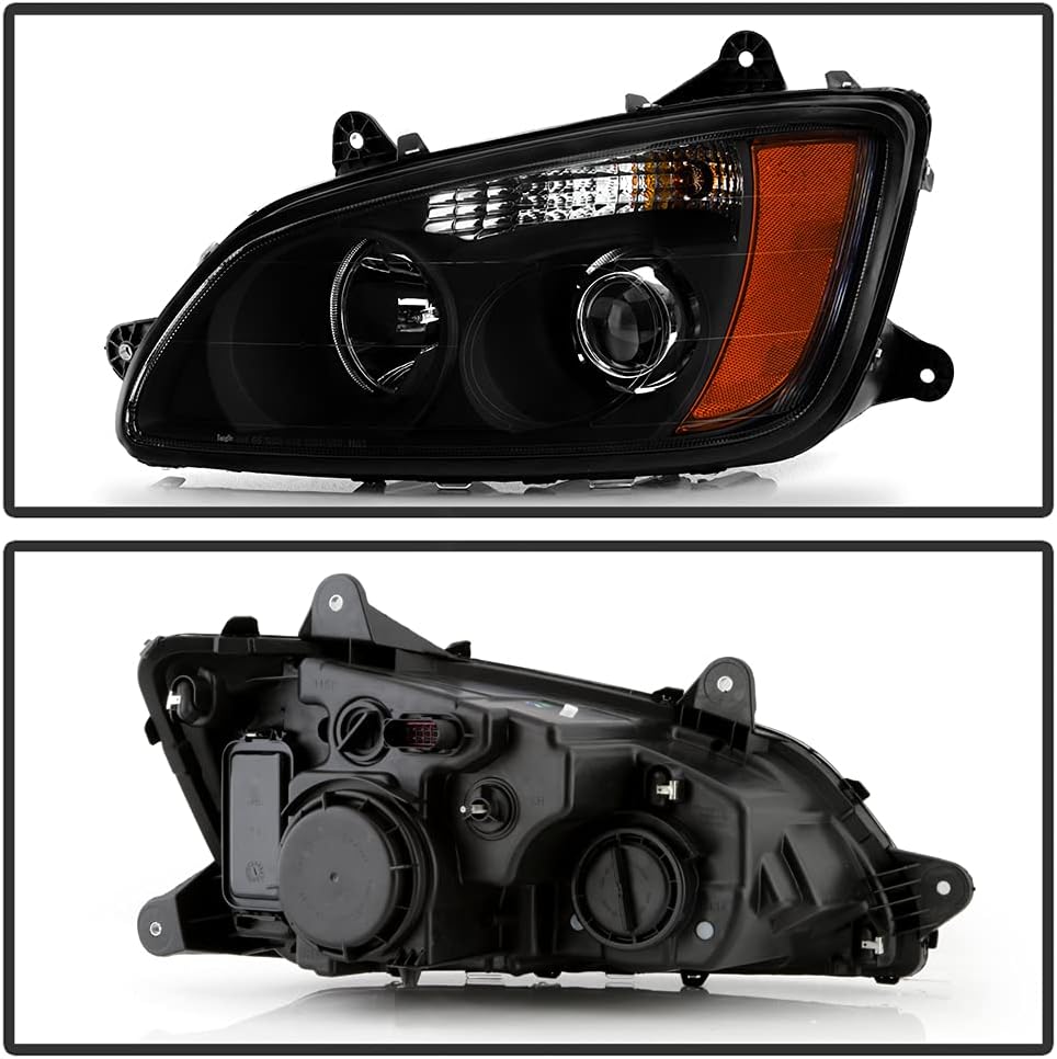 Black Housing Projector Headlight Headlamps Pair Set Y940196